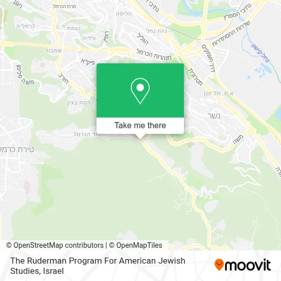 The Ruderman Program For American Jewish Studies map