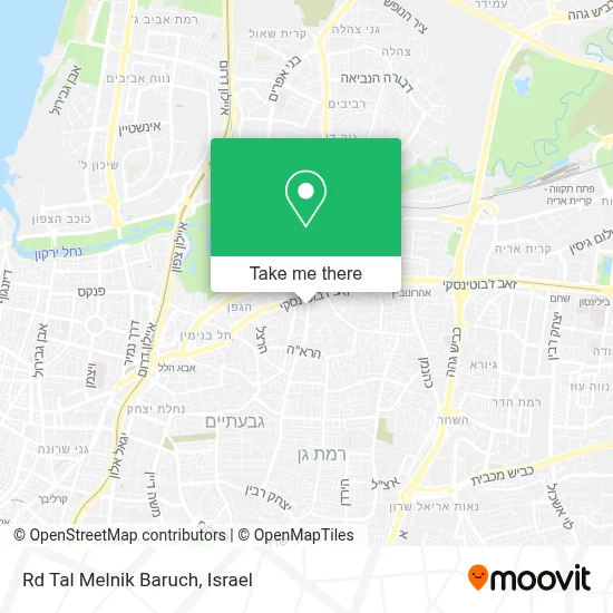 Rd Tal Melnik Baruch map