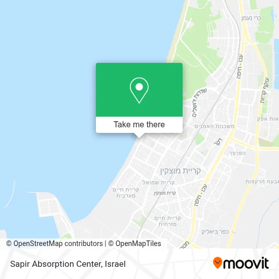 Sapir Absorption Center map