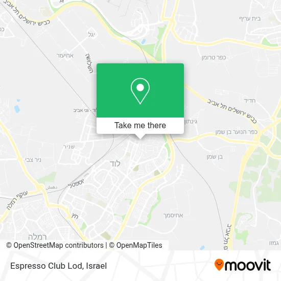 Espresso Club Lod map