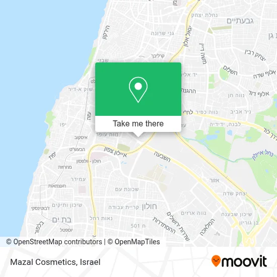 Mazal Cosmetics map