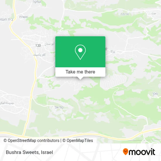 Bushra Sweets map