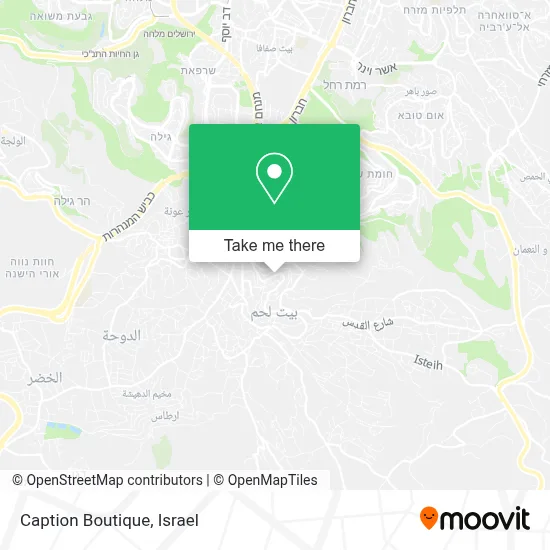 Caption Boutique map