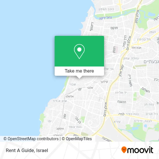 Rent A Guide map