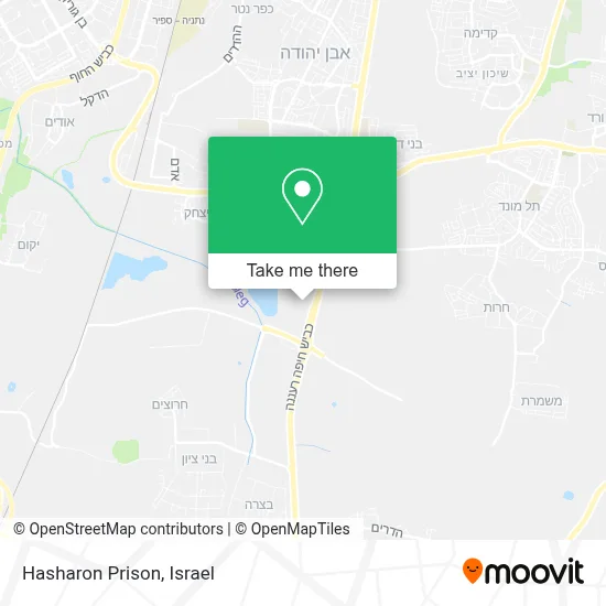 Hasharon Prison map