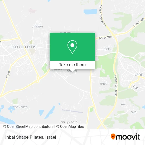 Inbal Shape Pilates map
