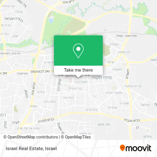 Israel Real Estate map