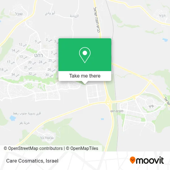 Care Cosmatics map