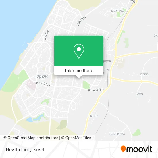 Health Line map