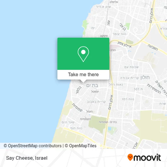 Say Cheese map