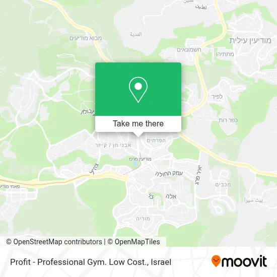 Profit - Professional Gym. Low Cost. map