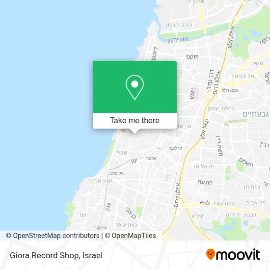 Giora Record Shop map