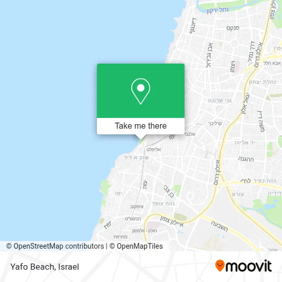 Yafo Beach map