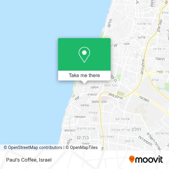 Paul's Coffee map