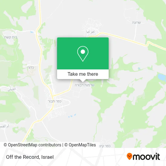 Off the Record map