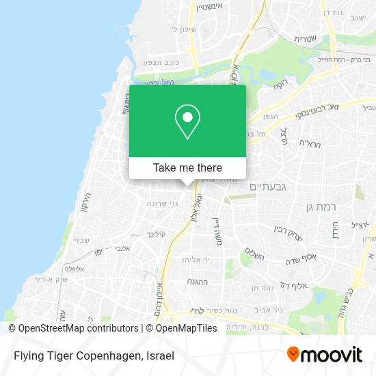 Flying Tiger Copenhagen map