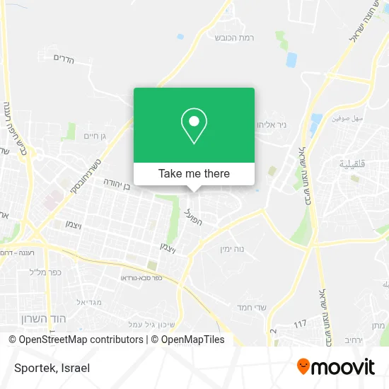 Sportek map