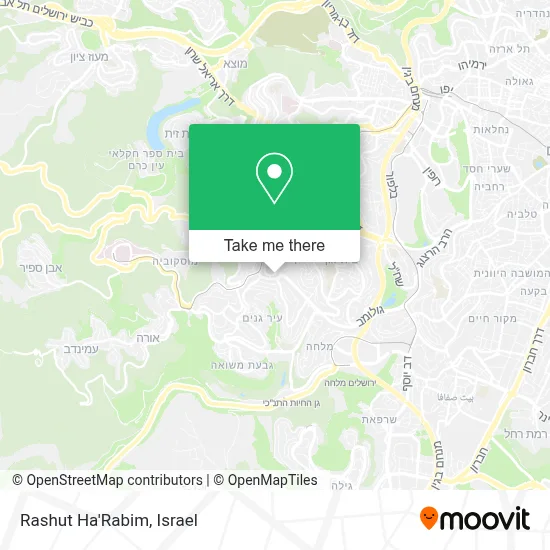Rashut Ha'Rabim map