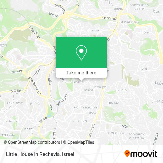 Little House In Rechavia map