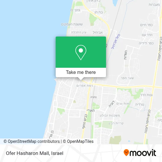 Ofer Hasharon Mall map