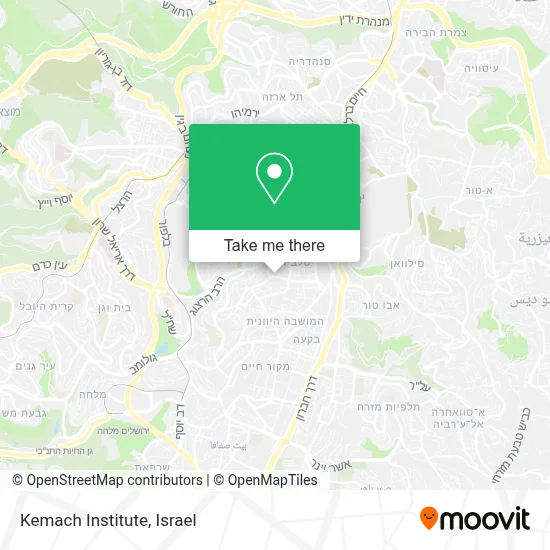Kemach Institute map