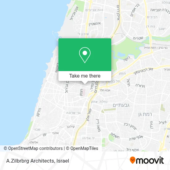 A.Zilbrbrg Architects map