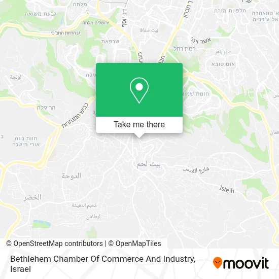 Bethlehem Chamber Of Commerce And Industry map