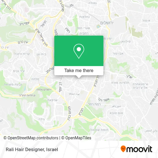 Rali Hair Designer map