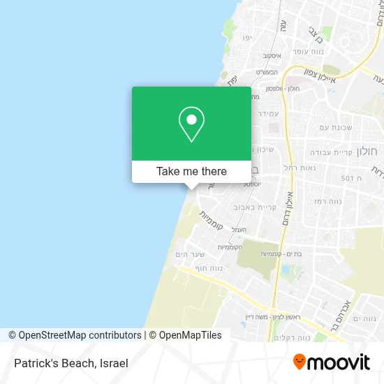 Patrick's Beach map