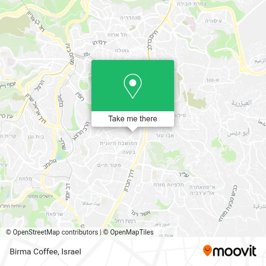 Birma Coffee map