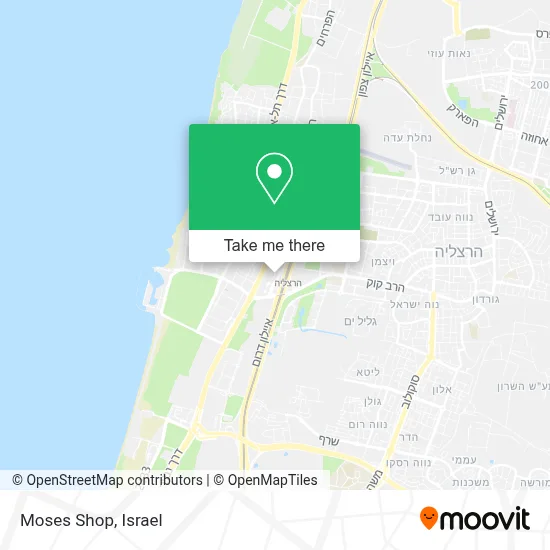 Moses Shop map