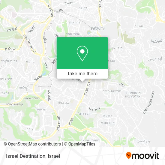 Israel Destination map