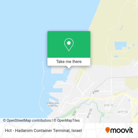 Hct - Hadarom Container Terminal map