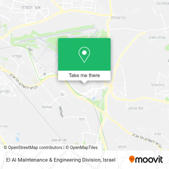 El Al Maintenance & Engineering Division map