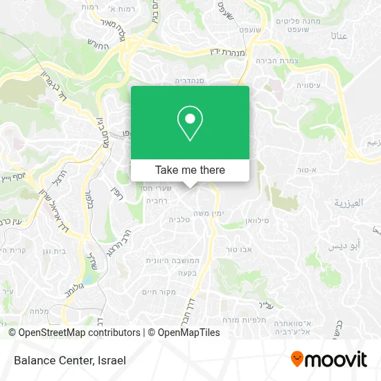 Balance Center map