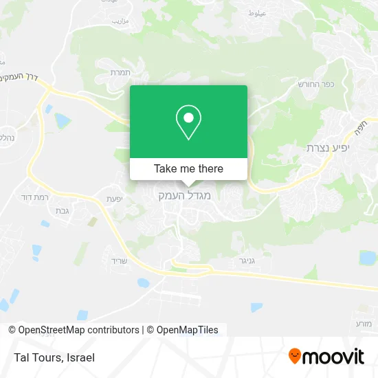 Tal Tours map