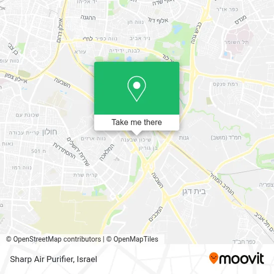 Sharp Air Purifier map