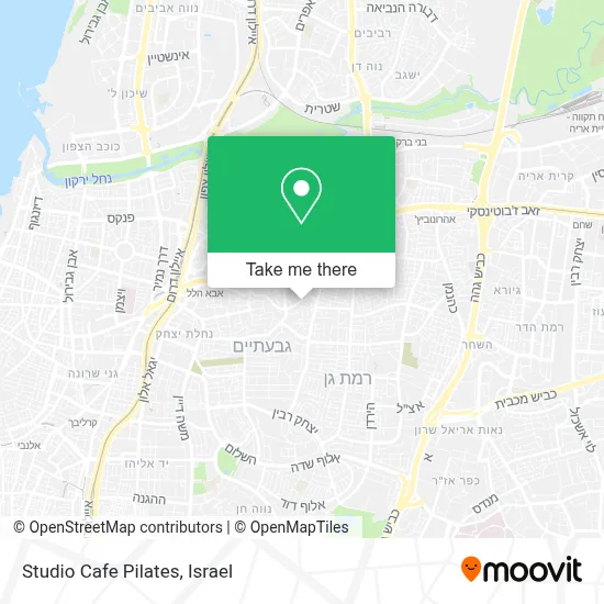 Studio Cafe Pilates map