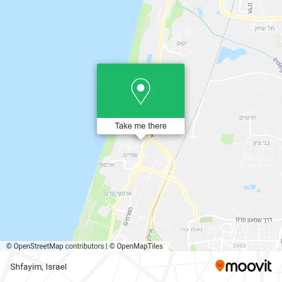 Shfayim map