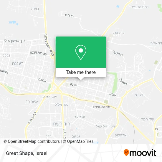 Great Shape map