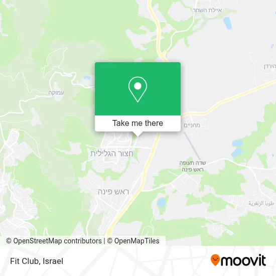 Fit Club map