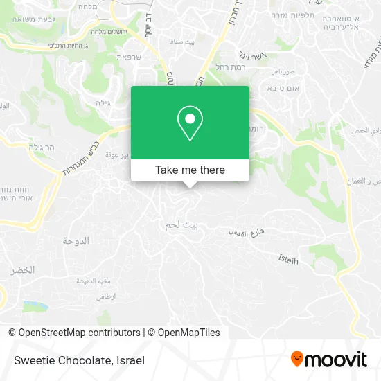 Sweetie Chocolate map