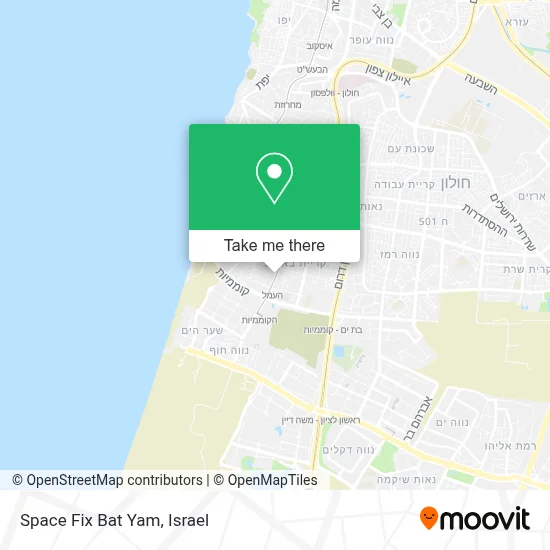 Space Fix Bat Yam map