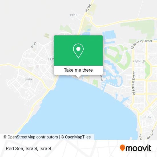 Red Sea, Israel map