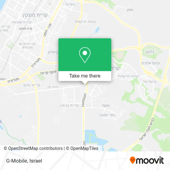 G-Mobile map