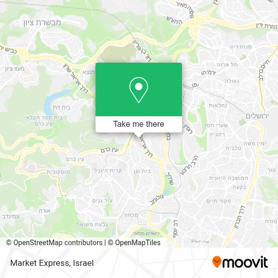 Market Express map