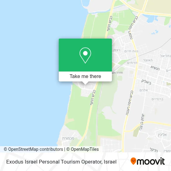 Exodus Israel Personal Tourism Operator map