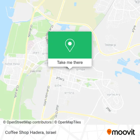 Coffee Shop Hadera map