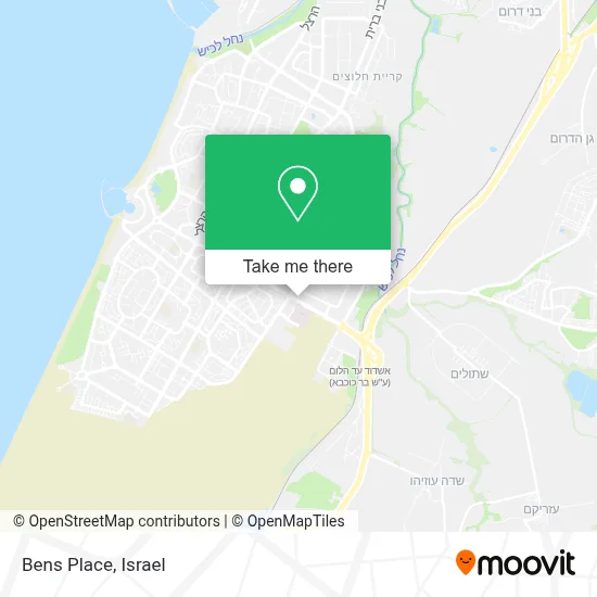 Bens Place map