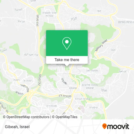 Gibeah map